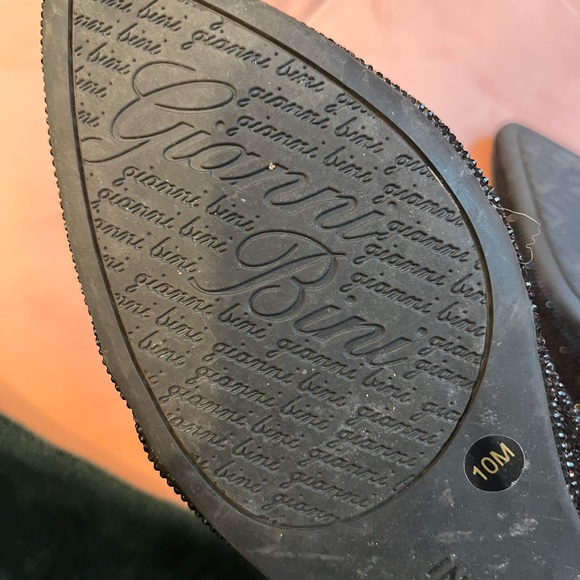 Gianni Bini crystal leather ballet flats sz 10 - Picture 6 of 6